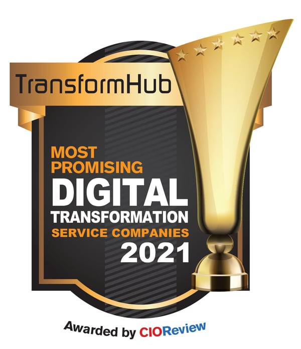 Award for Most Promising Digital Transformation Service Providers 2021 by CIO Review